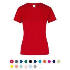 PLAYERA PESO COMPLETO CUELLO REDONDO MANGA CORTA PARA DAMA COLORES CH-EG